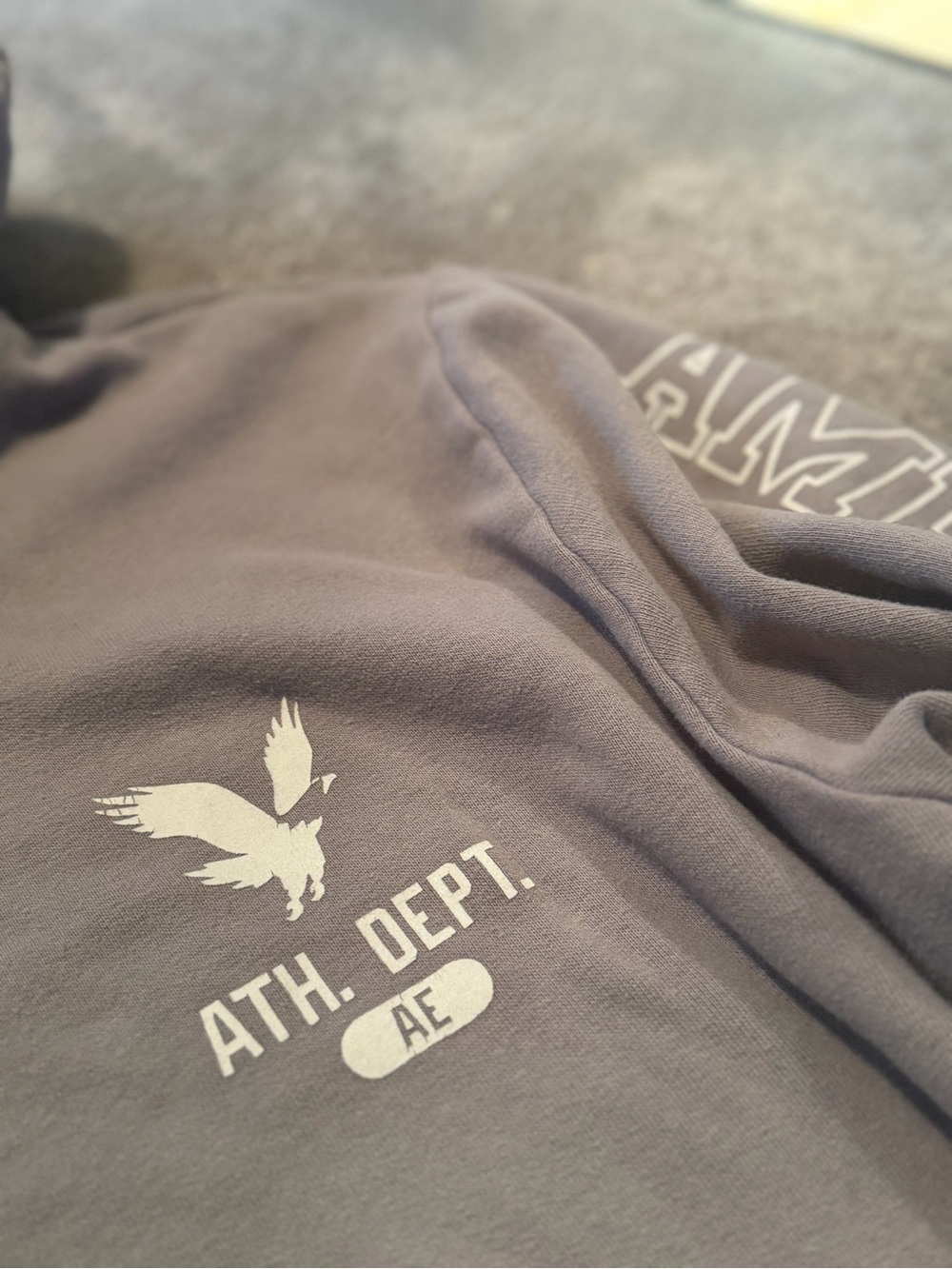 American Eagle Outfitters Ath. Dept. Men's Crewneck Sweatshirt in Charcoal Gray
